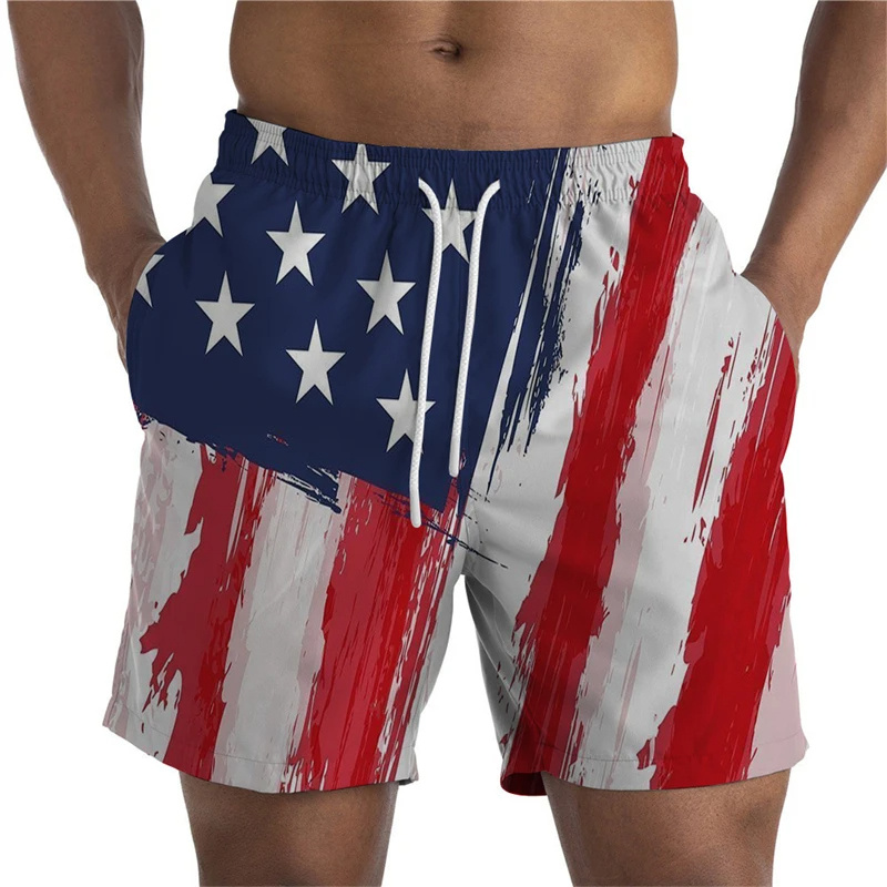 Outdoor Sport Usa - Pantalones cortos deportivos con estampado 3D