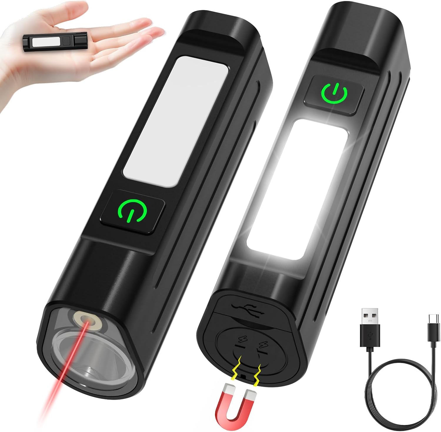 Outdoor Sports Accessories - Linterna LED portátil, luz de advertencia