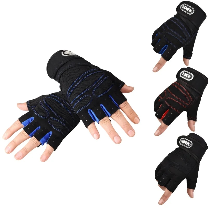 Outdoor Sport Bar - Guantes de medio dedo para Fitness,