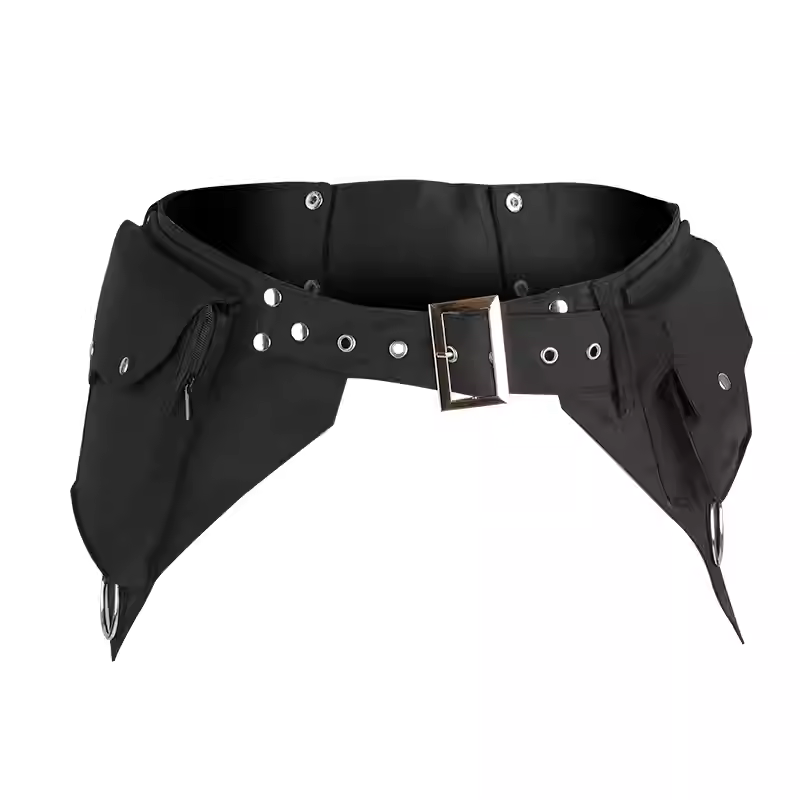 Outdoor Sports Accessories - Riñonera Punk Medieval para mujer, bolso