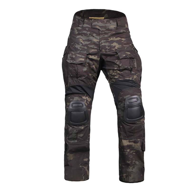 Outdoor Sport Climbing Gear - Pantalones de combate G3 + almohadillas,