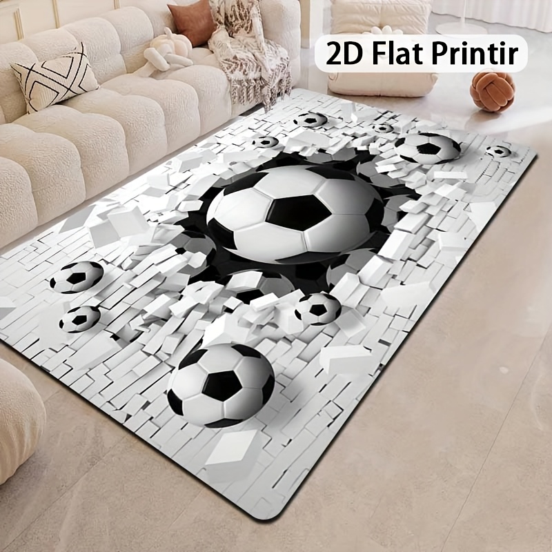 Outdoor Sport Area - Alfombra con Efecto 3D de Balón