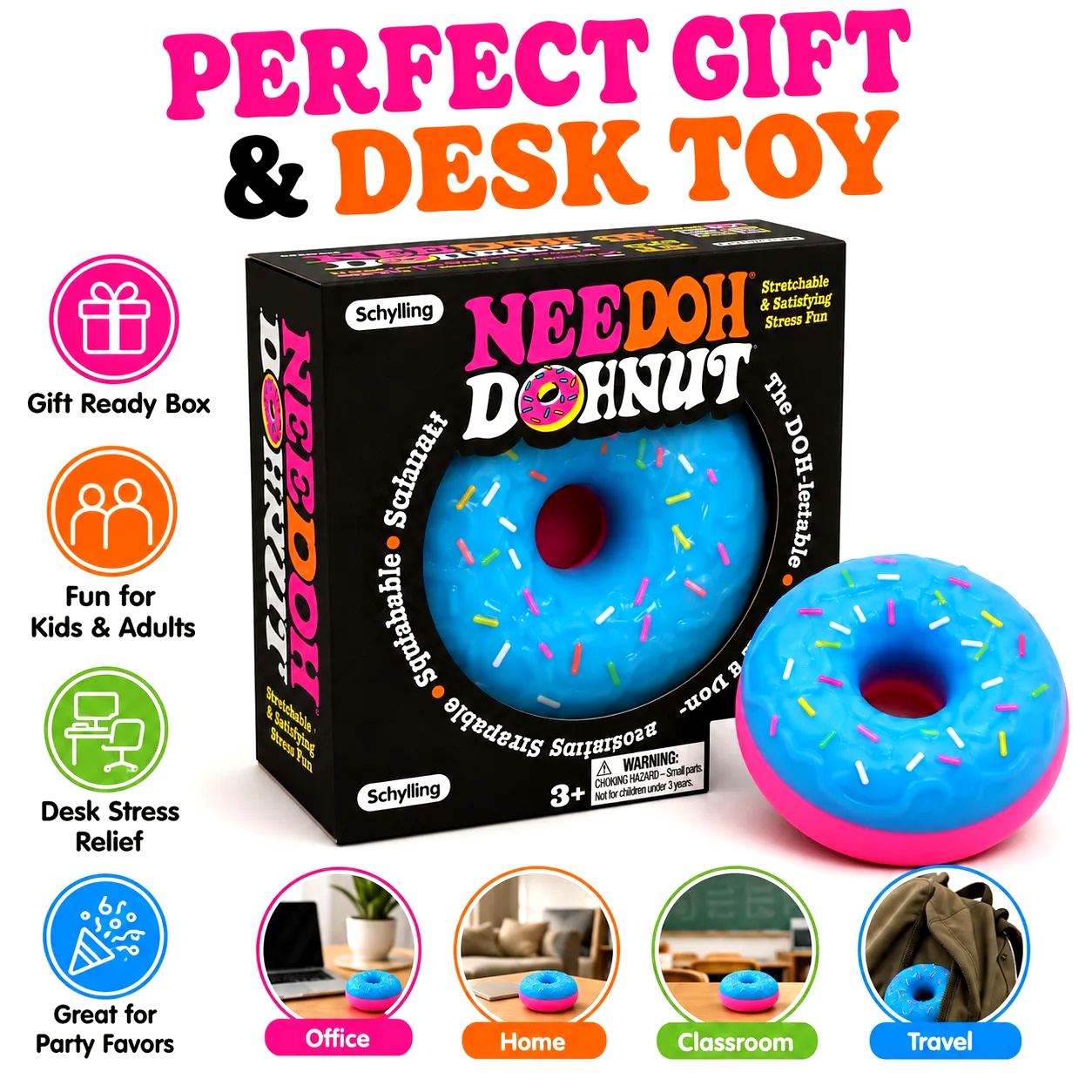 Outdoor Sports Accessories - NUEVO NeeDoh Donut Pinch Music, Juguete