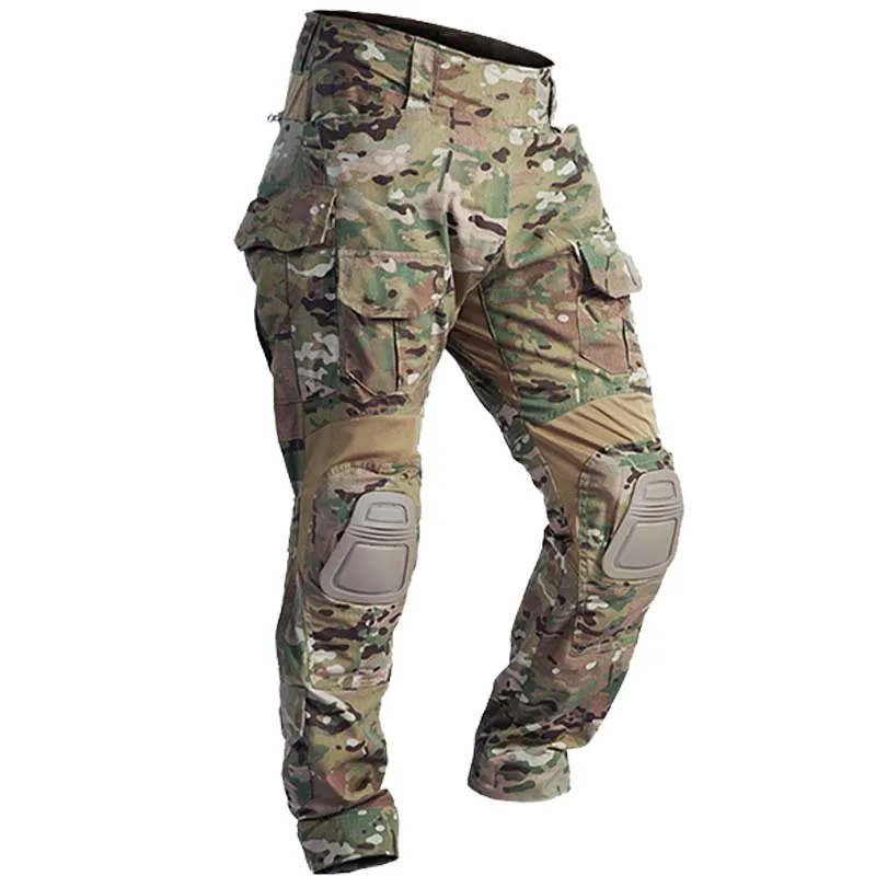 Outdoor Sport Climbing Gear - Pantalones de combate G3 + almohadillas,