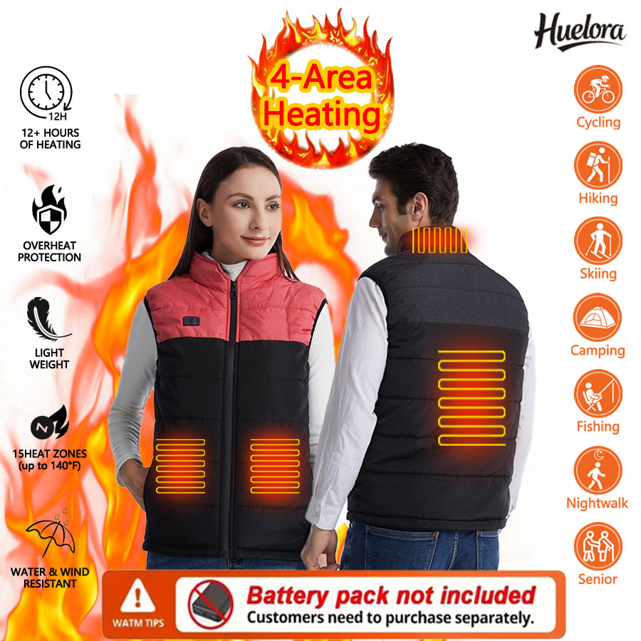Outdoor Sport Area - Chaleco con cuello levantado de invierno
