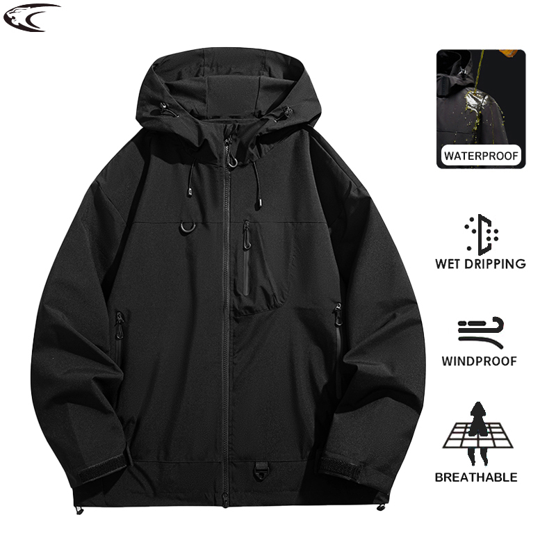 Outdoor Sport Windbreaker - LNGXO Chaqueta impermeable unisex para deportes