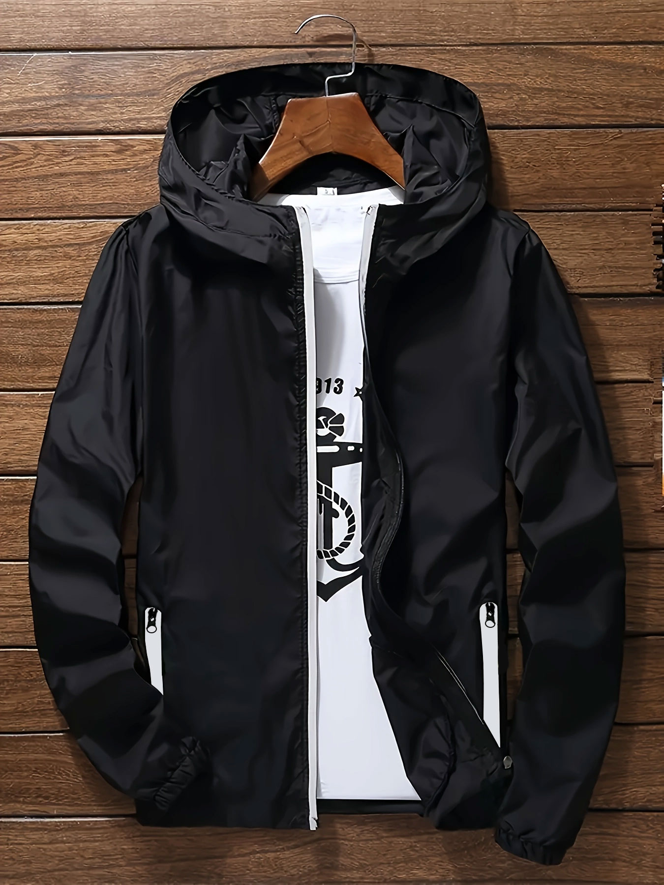 Outdoor Sport Windbreaker - Chaqueta Cortavientos Ligera Premium para Hombre,