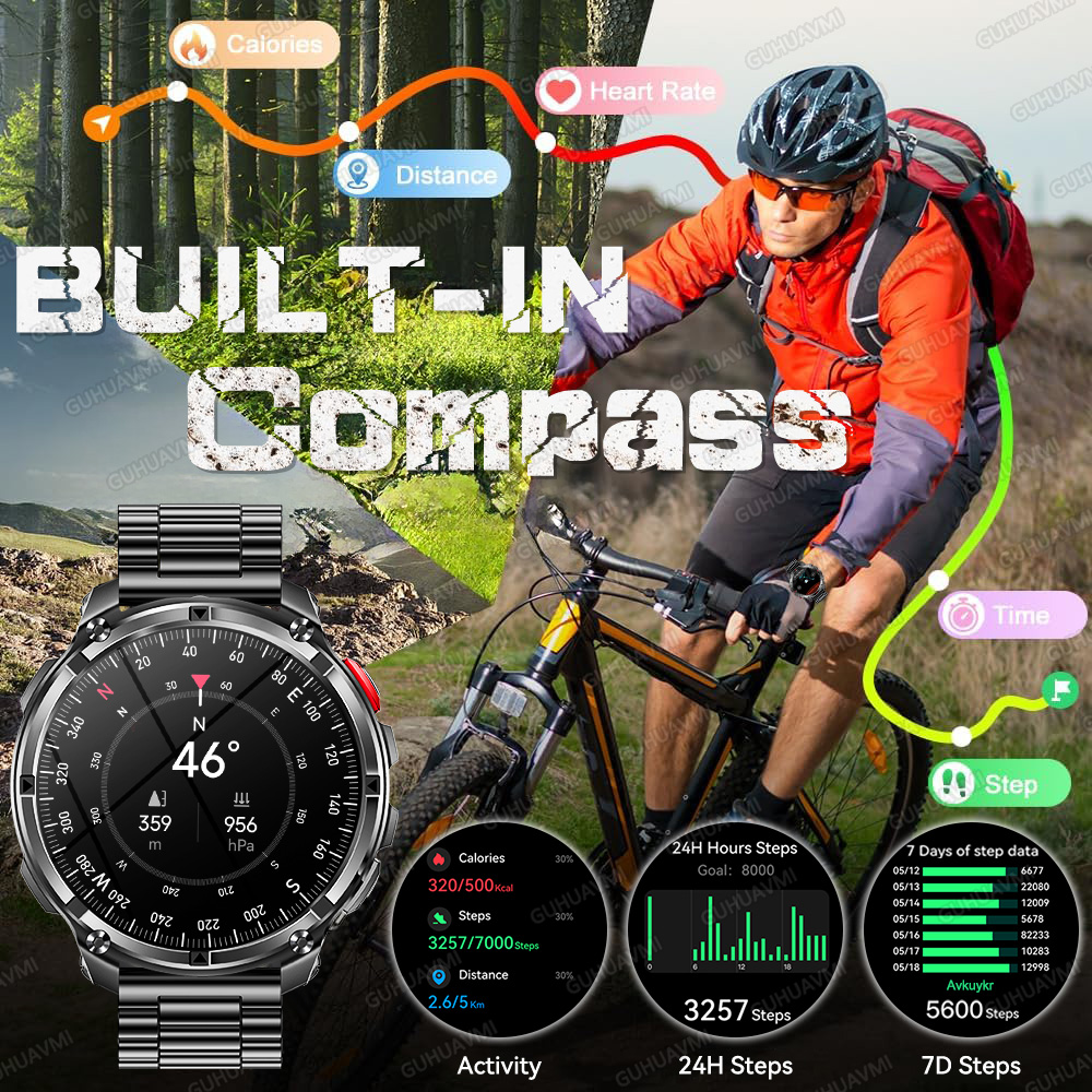Reloj inteligente militar con  - Definition Of Outdoor Sport reseña y precio