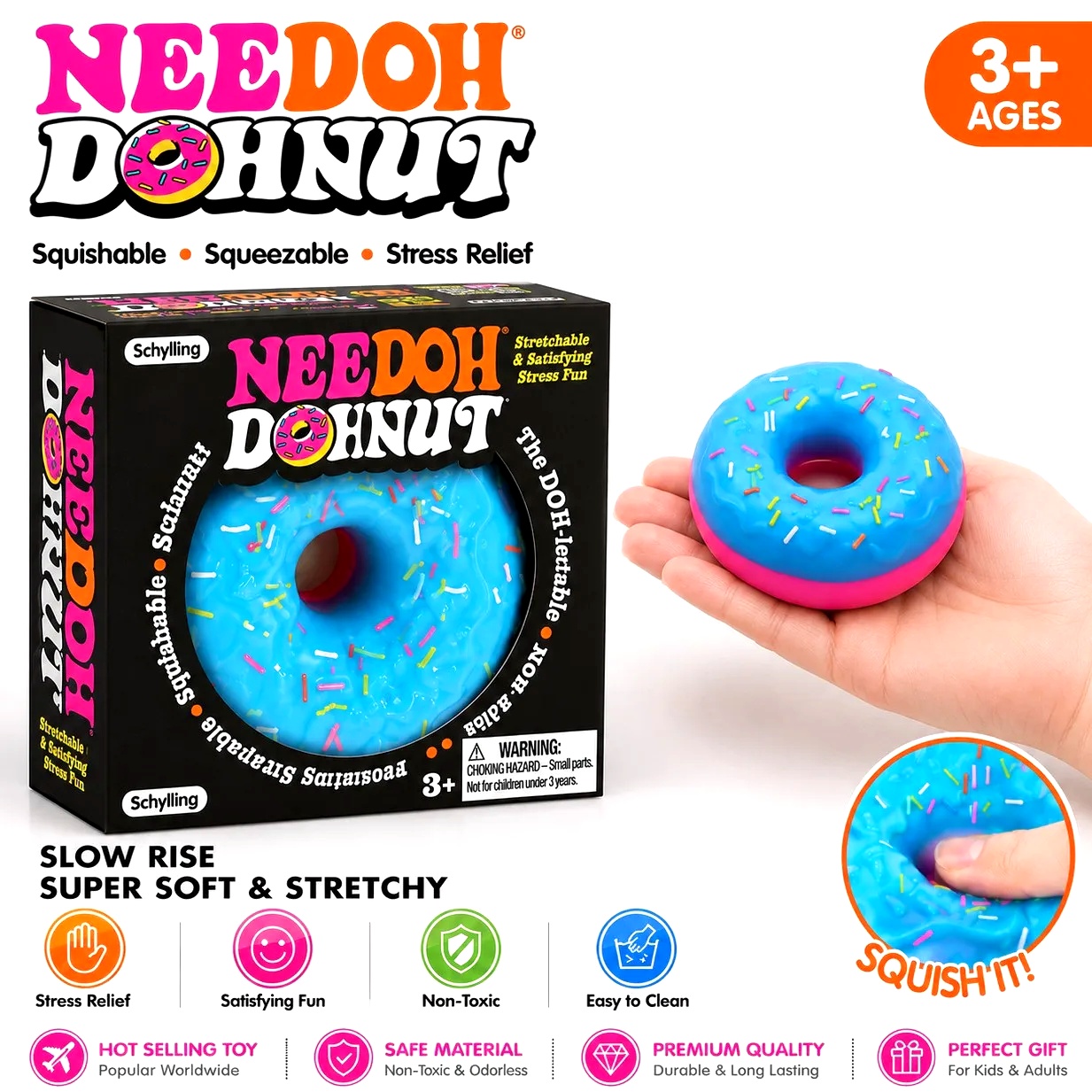NUEVO NeeDoh Donut Pinch Music - Outdoor Sports Accessories reseña y precio